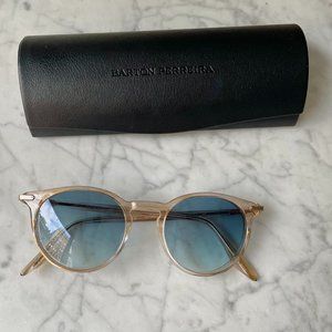 Barton Perreira Custom Capote Sunglasses with Blue Lenses- Never Worn